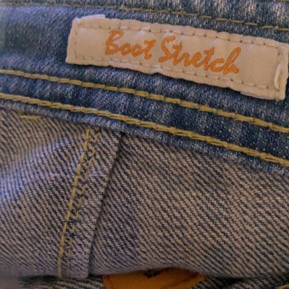 Vigoss Studio Carolina Big Girls Embellished Beaded Boho Wide Leg Jeans Size 12 - Picture 5 of 9